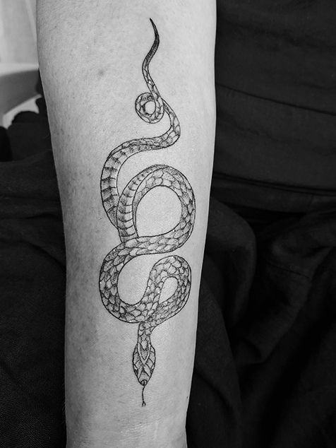 Detailed custom tattoo design by Inkger Tattoo